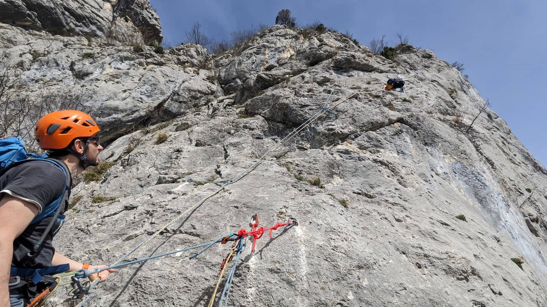 Escalade de grande voie dans le massif du Vercors