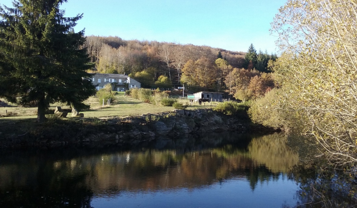 Nuit en gîte avec un étang de pêche