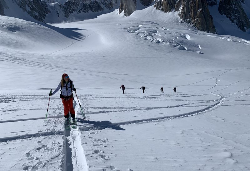 Descente de la Vallée Blanche avec un guide de haute montagne