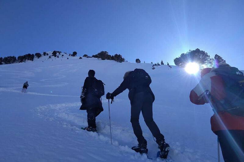 Sortie nocturne en raquettes et casse-croûte montagnard